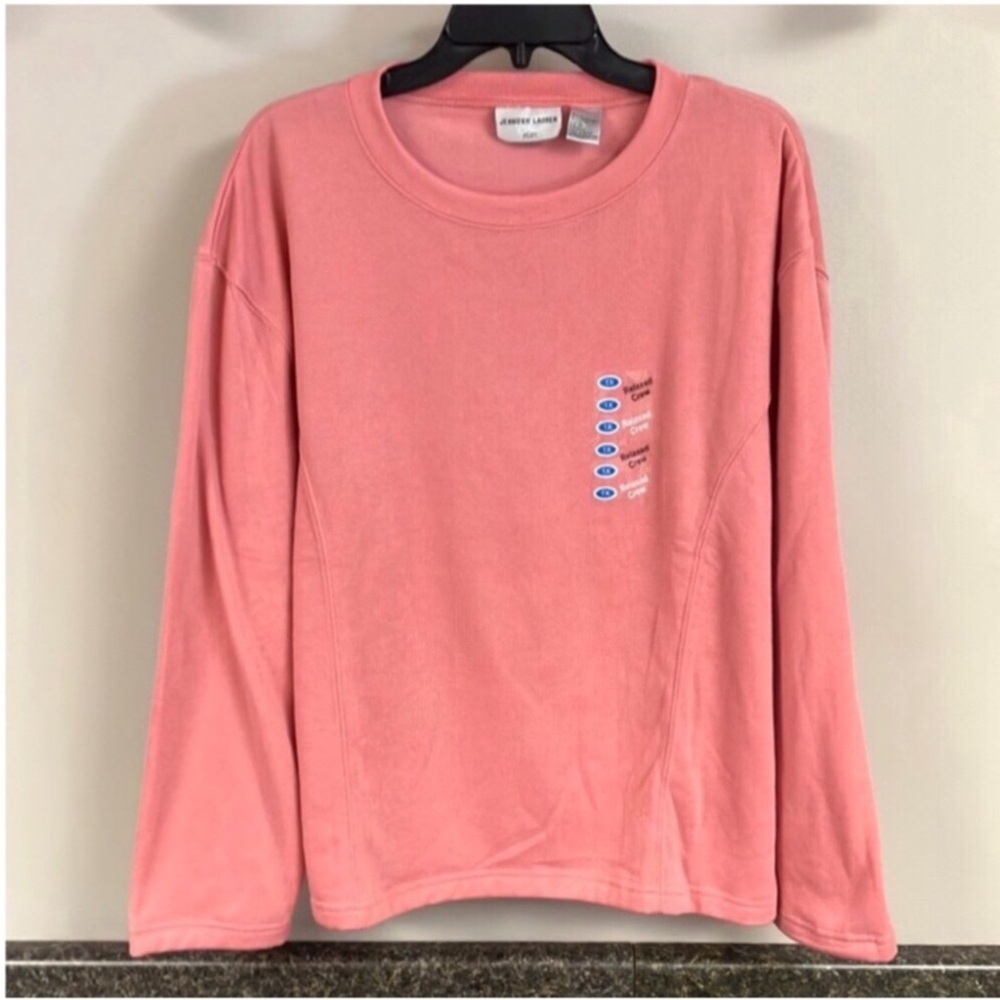3/$15 ❤️ nwt Jennifer Lauren peach sweatshirt 1x